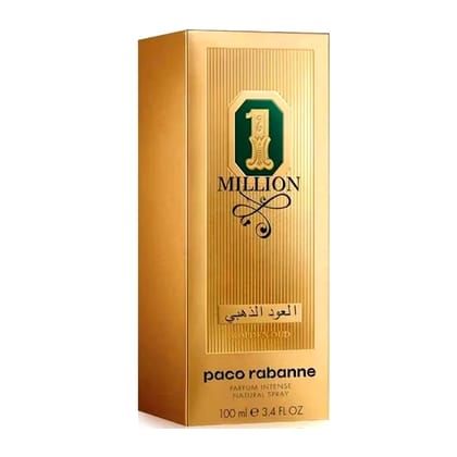 Paco Rabanne 1 Million Golden Oud Parfum Intense for Men 100ml  Scent Luxurious & Sophisticated Fragrance