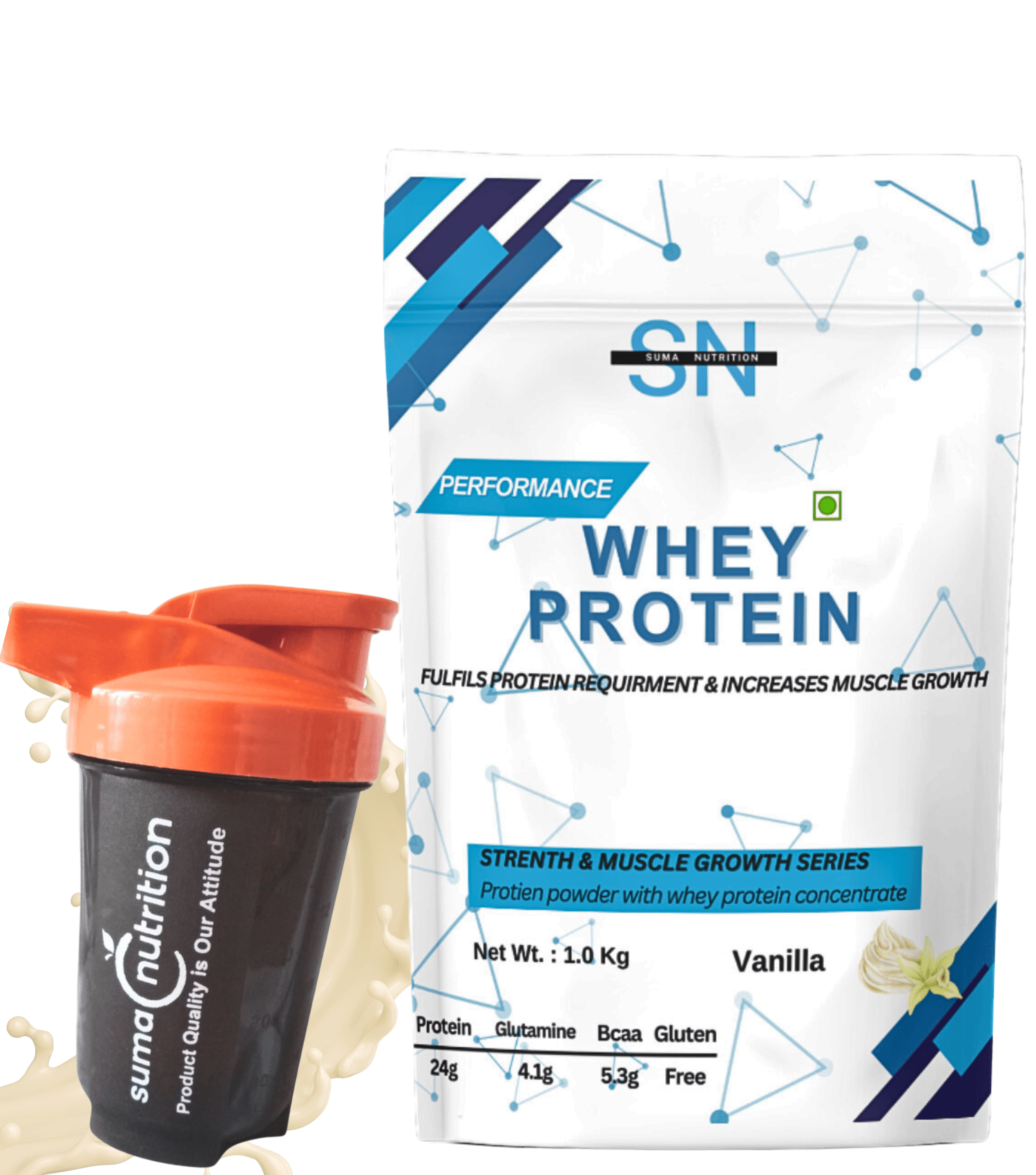 Whey Protein Powder - 1-Kg - Vanilla/Choclate | Muscle Growth | Great Mixability with Taste | Easy Digestive
