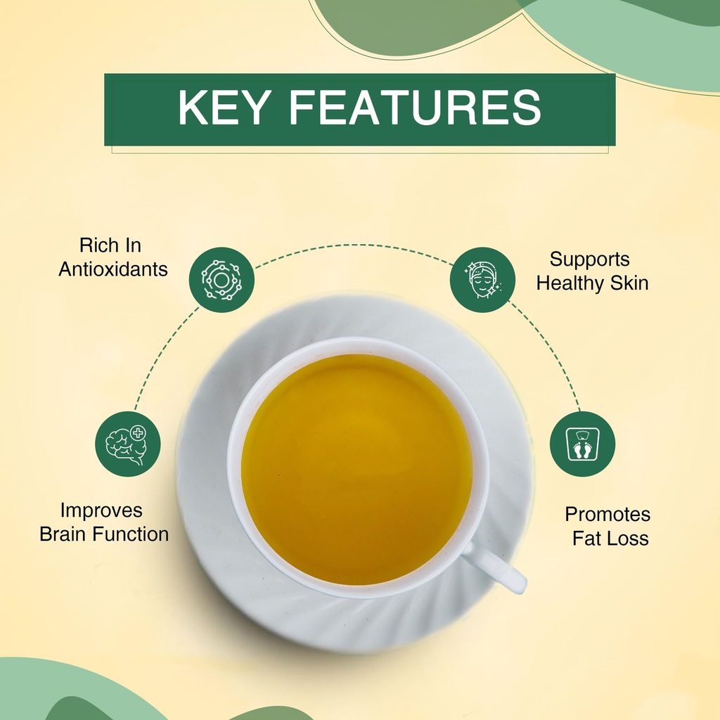 Golden Tips Healthy/ Natural and Organic Darjeeling Green Tea Bags (100 Bags, 200 Gram )