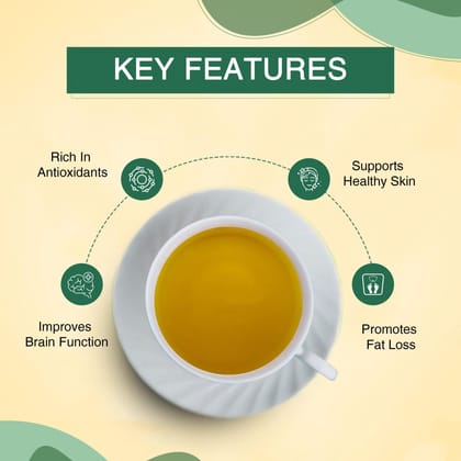 Golden Tips 100% Whole Leaf Tea Sourced from Darjeeling Green Tea Teabags, Refreshing & Aromatic, Rich in Antioxidants, (200 Gram, 100 cups)