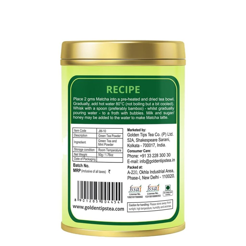Golden Tips TEA | Japanese Mint Matcha Green Tea