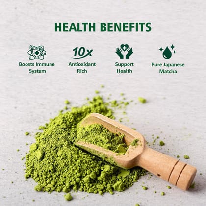 Golden Tips Japanese Matcha Green Tea Powder – 50g (50 Servings) Tin Can, No Additives, Antioxidant-Rich Superfood, No Artificial Sweeteners