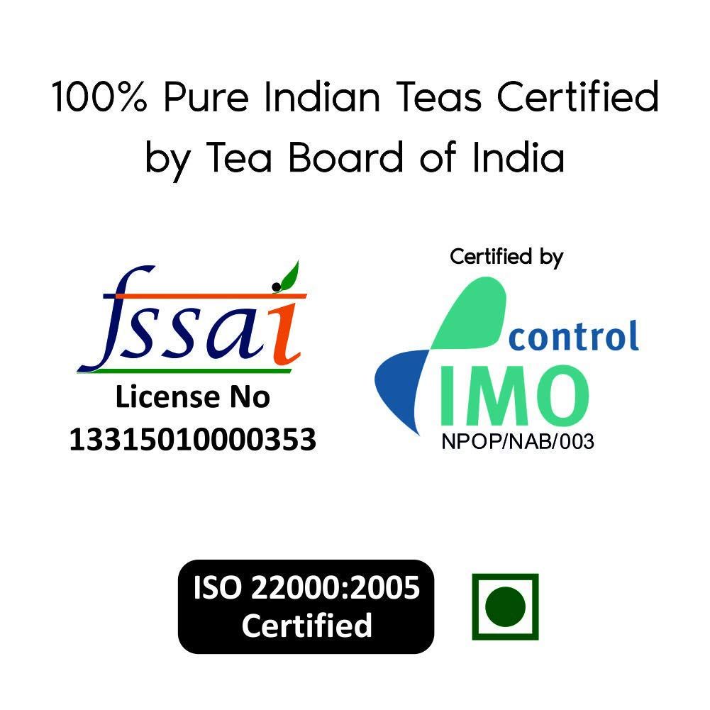 Golden Tips Healthy/Natural and Organic Pure India Earl Grey Black Tea Bags (20 Bags, 40 Gram, Pack of 2)