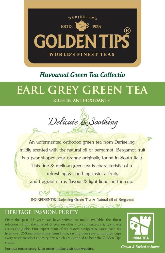 Golden Tips Earl Grey Green Tea