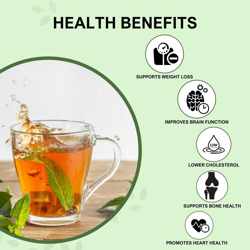 Golden Tips Fresh Flavoured Mint Green Tea Bags Box