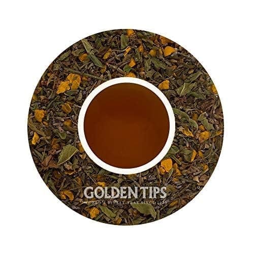 Golden Tips HERBYOGA Herbal Tea Tulsi, Turmeric and Lavendar Pouch (100 Gram, 50 cups)