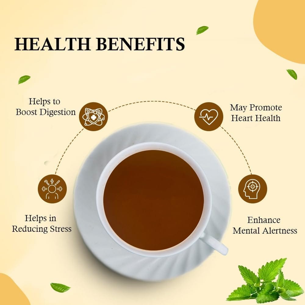 Golden Tips HERBYOGA Green Tea Lavendar and Mint Pouch (100 Gram, 50 cups)