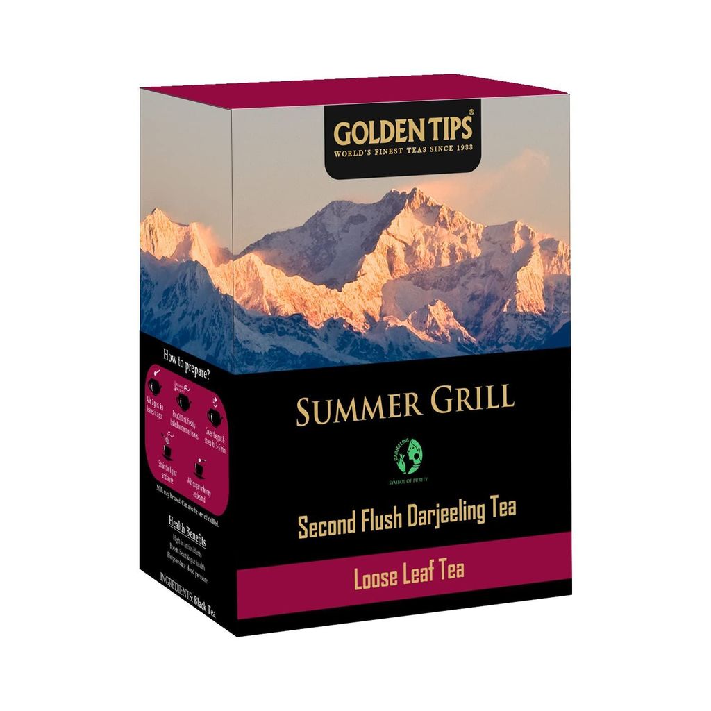 Golden Tips Summer Grill Second Flush Darjeeling Black Tea ( 8.81oz - 250 gm - 125 Cups )