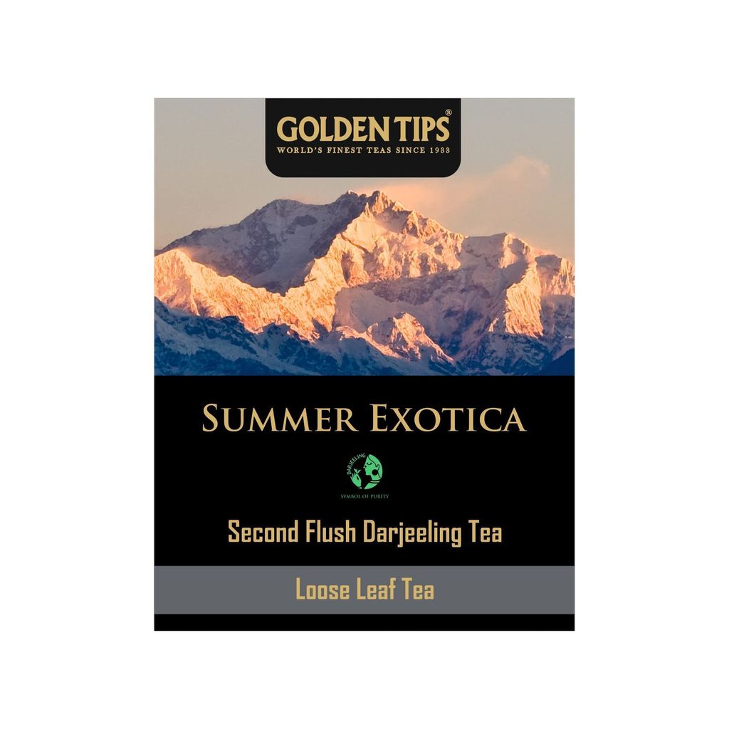 Golden Tips Summer Exotica Second Flush Darjeeling Black Tea (8.81oz - 250 gm - 125 Cups)