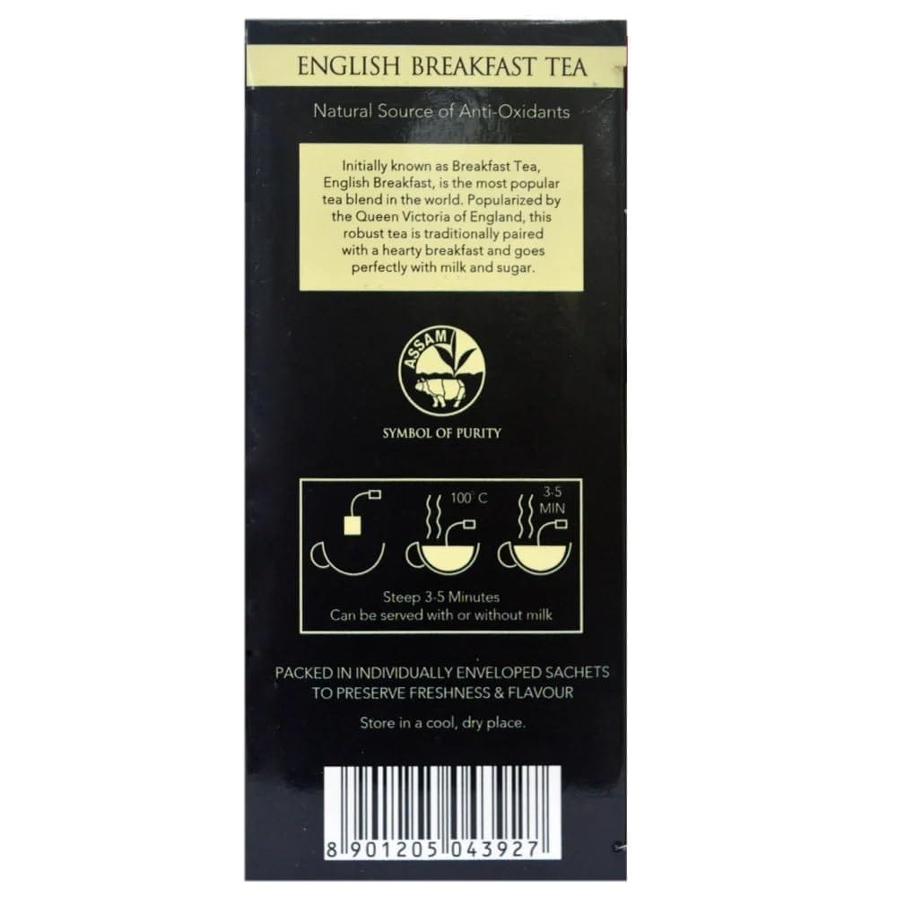 Golden Tips Classic Blend English Breakfast Teabags (200g, 100 Cups)