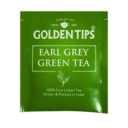 Golden Tips Pure Earl Grey Green Tea 20 Sachets (30g, 20 Cups)