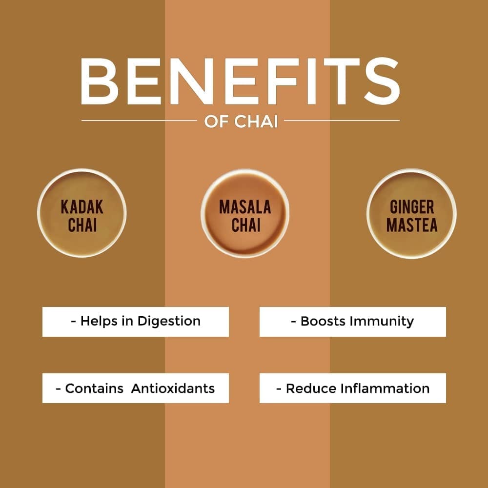 Golden Tips The Archaive - 3 in 1 Gift boxes Combo of Masala Chai, Ginger Mastea & Kadak Chai (90 gm-45 Cups)