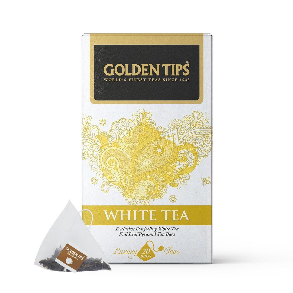 Golden Tips Darjeeling Pyramid White Tea Bag (20 cups, 30 Grams)