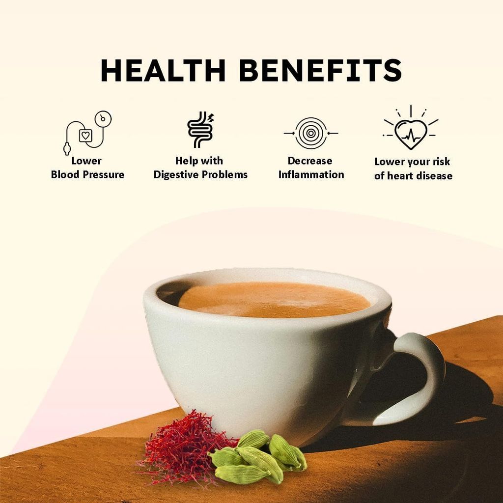 Golden Tips Saffron Cardamom CTC Exotic Chai (50gram-25 Cups)