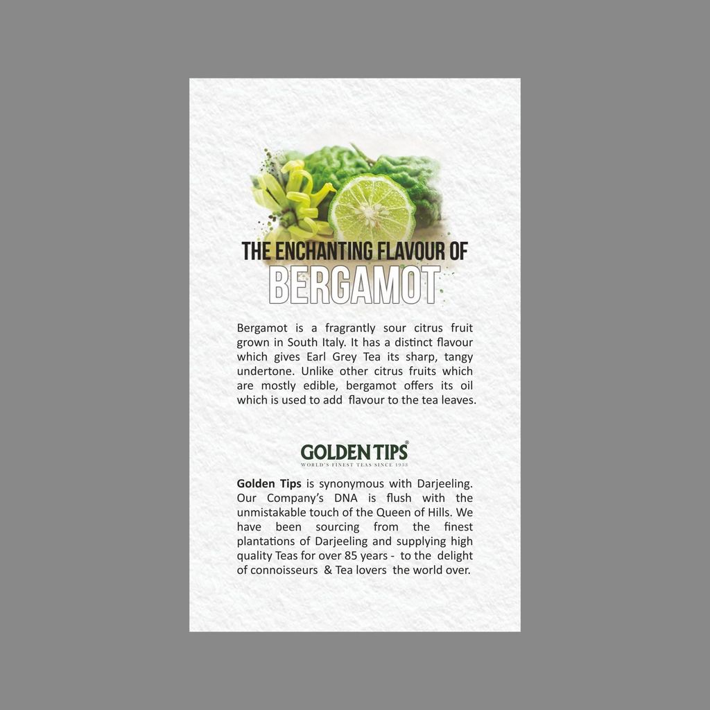 Golden Tips Earl Grey Loose Leaves Black Tea (100 gm - 50 cups)