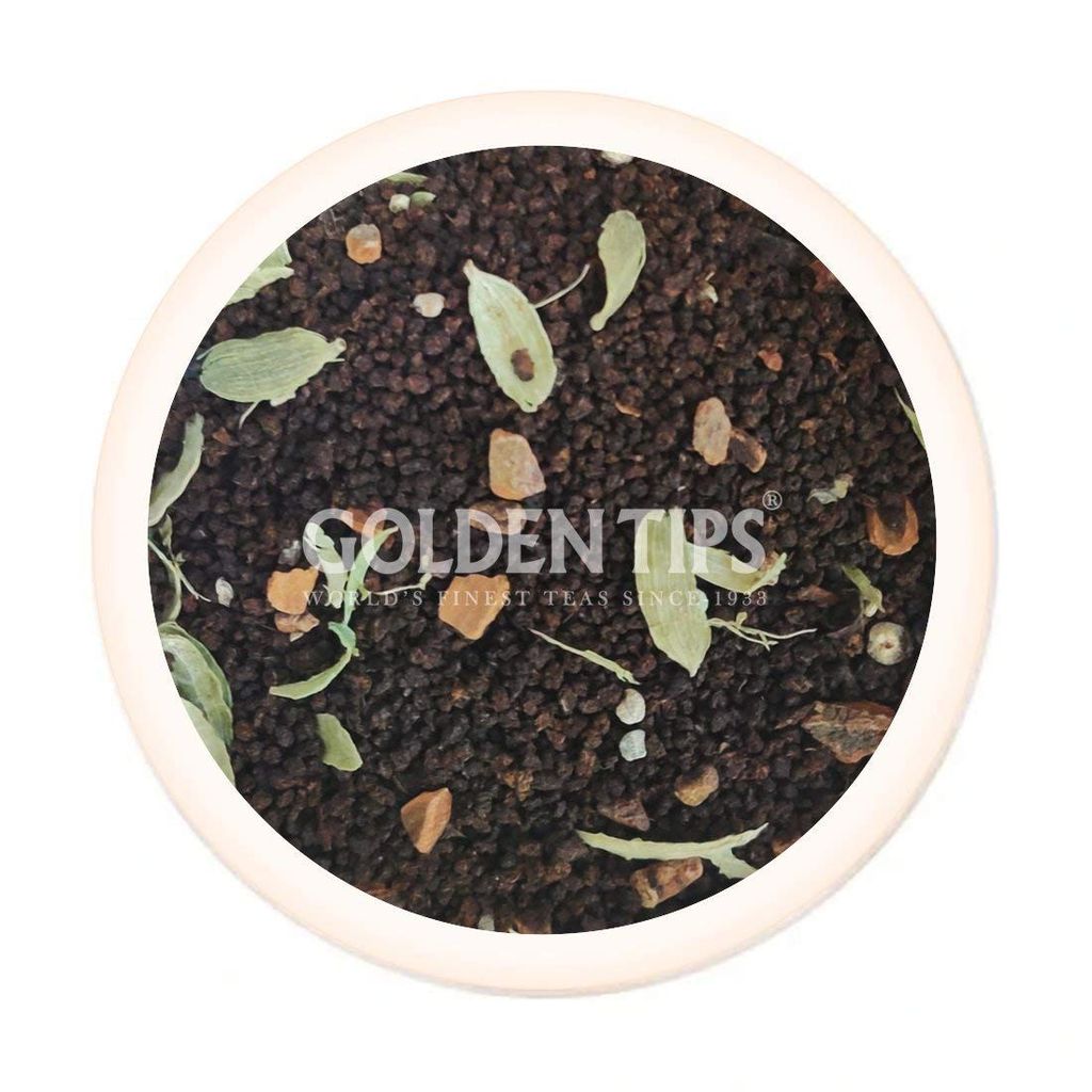 Golden Tips Healthy/ Natural and Organic Loose Leaves Masala Chai with Natural Spiced Tea (100 Gram, 50 cups)