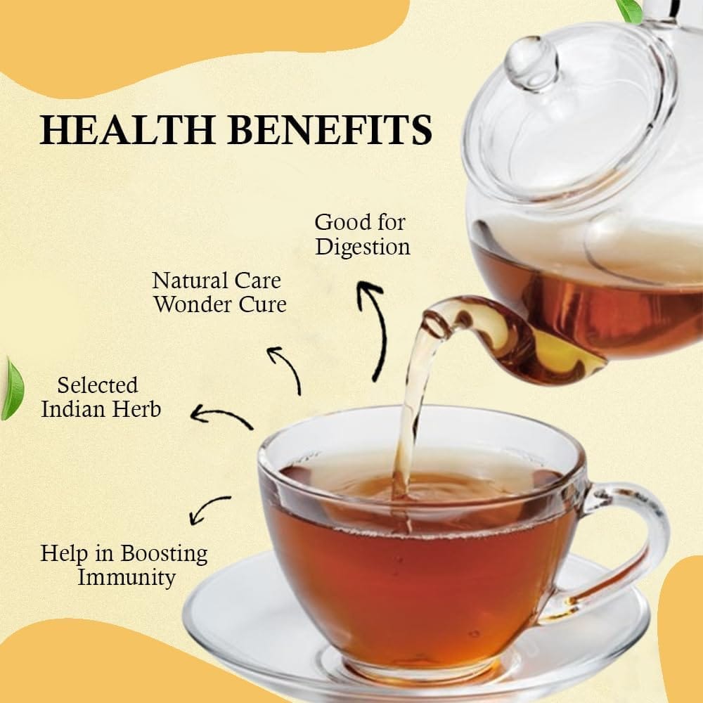 Golden Tips HERBYOGA Desi Kadha Herbal Tea Immunity Booster Pouch (100 Gram, 50 cups)