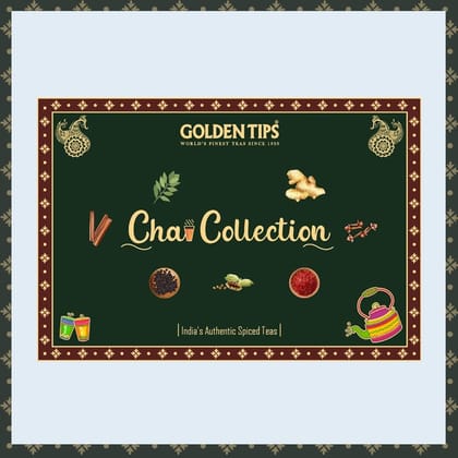 Golden Tips Spiced Tea Gift Set – Masala Chai, Ginger Mastea & Kadak Chai | 3-in-1 Loose Leaf Chai Collection Ideal for Birthdays, Corporate Gifts & Festive Gifting