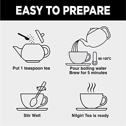 Golden Tips Nilgiri Black Tea Loose Leaves Brocade Bag (100 Gram , 50 cups)