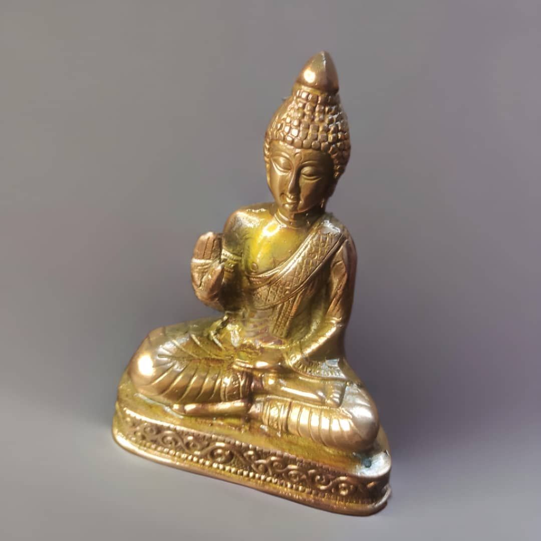 lord Buddha god idol Metal murti with Statue.