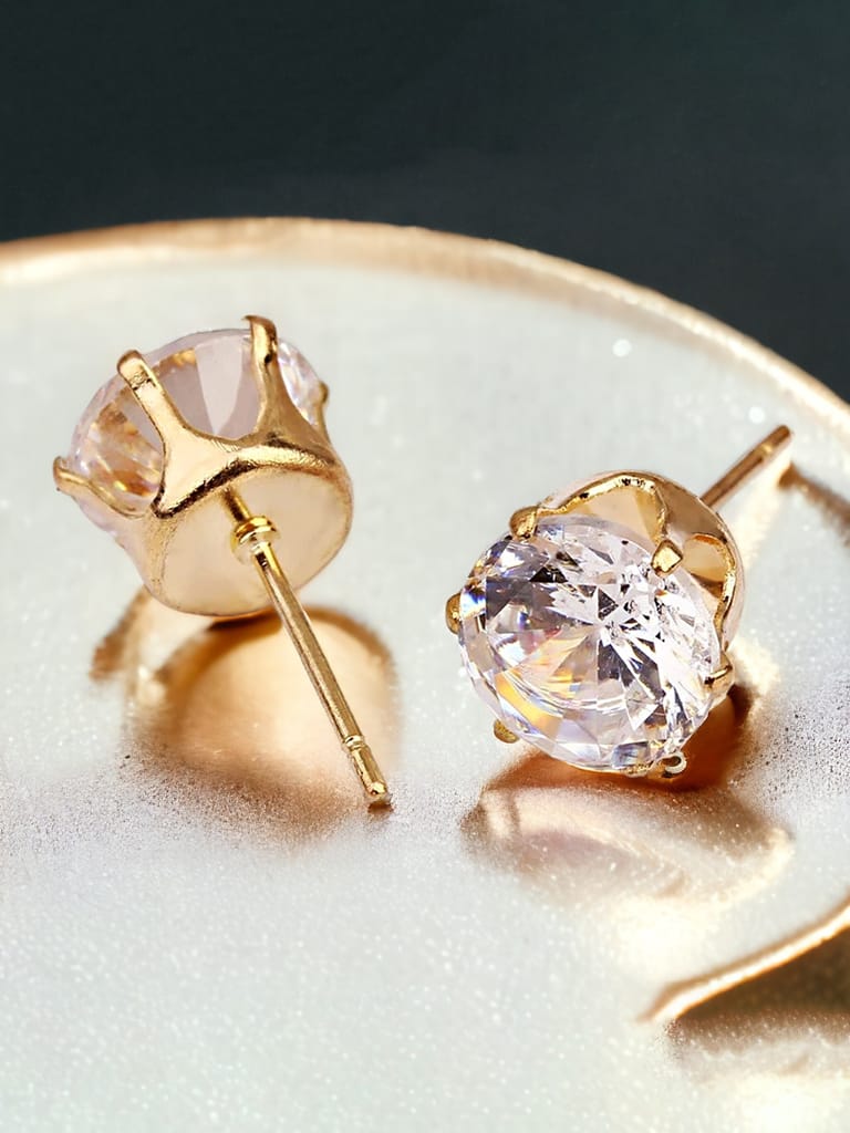 Lucky Jewellery Fashion Pendant Rhinestones Necklace Locket With Studs Long Chain Gold Plated Floral Design Pendants Chains Western Valentine Gifts Birthday For Girls & Women (330-CHL1S-1272)