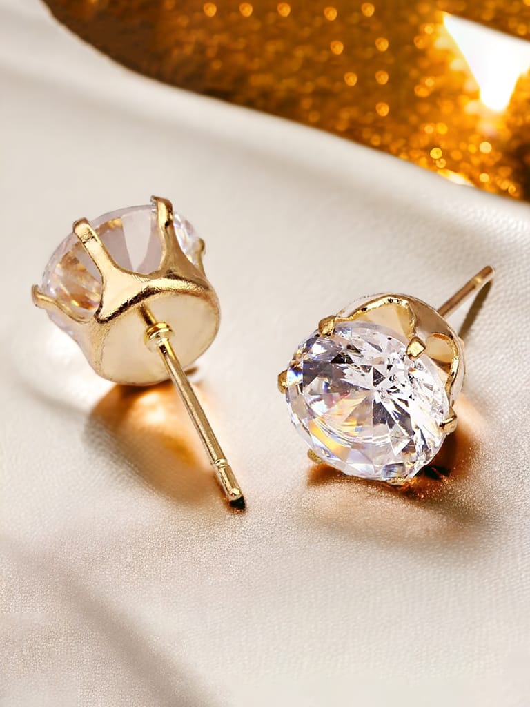 Lucky Jewellery Fashion Pendant Rhinestones Necklace Locket With Studs Long Chain Gold Plated Floral Design Pendants Chains Western Valentine Gifts Birthday For Girls & Women (330-CHL1S-1272)