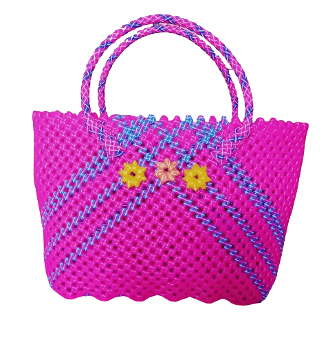 STYLIST PLASTIC HAND MADE SHOPPING HAND BAG