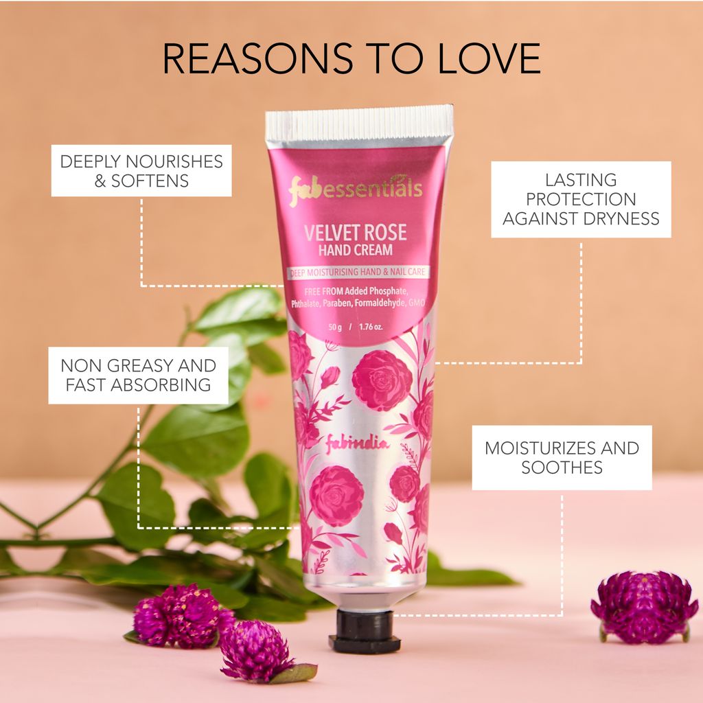 Fabessentials Velvet Rose Hand Cream - 50gm