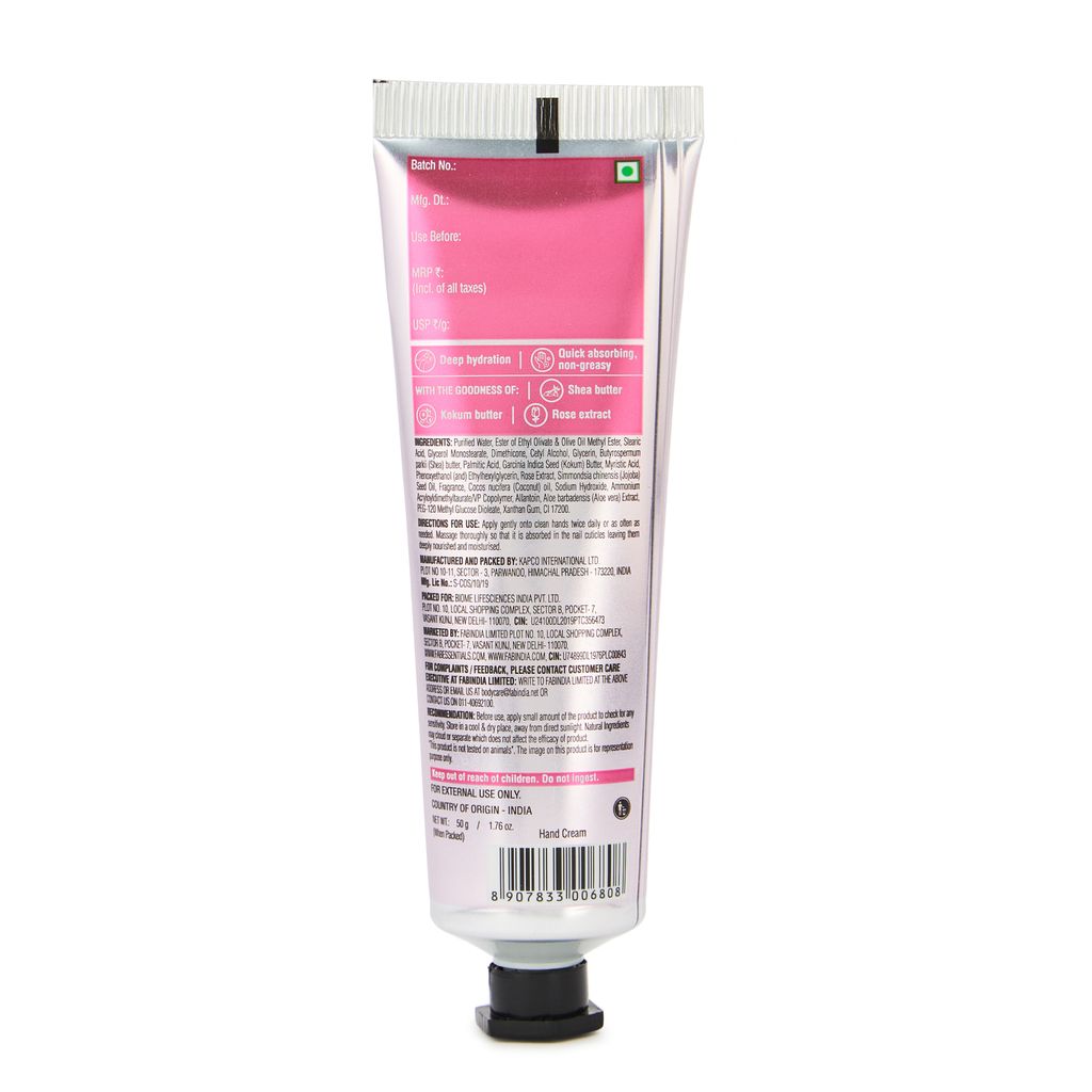 Fabessentials Velvet Rose Hand Cream - 50gm