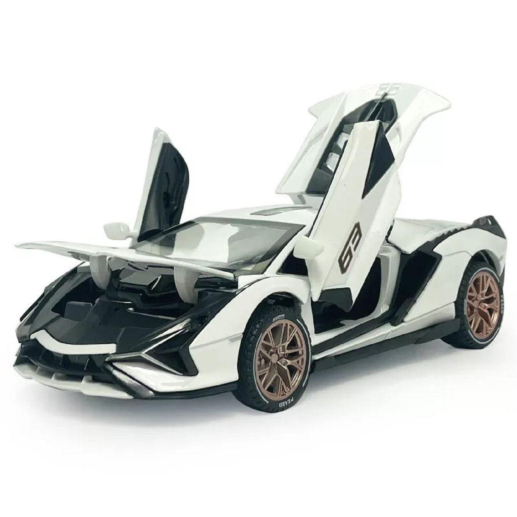 1:32 Alloy Diecast Car Models for Lamborghini SIAN Simulation Sound and Light Pull Back Gift - Toys and Games | Buy online on ZillyBuy