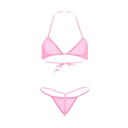 Yooo Shopi Bra Panty Satin Bikini set women girls