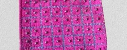 Women Handcrafted Pink Handbag