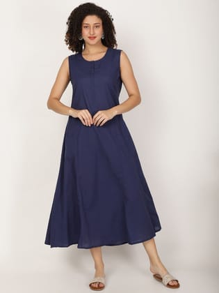 Round Neck Sleeveless A Line Kurta