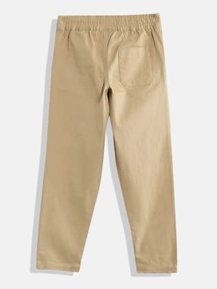 Boys Mid-Rise Pure Cotton Joggers
