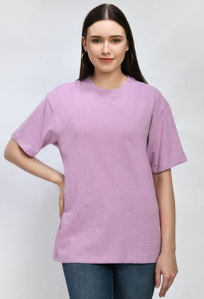 Magenta Color Oversized T-Shirt Type Top