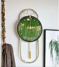 Premium Designer Wall Clock 28 Inch | Wall Clock for Home Hall Living Bedroom | Silent Quartz Decorative Wall |Analog Stylish Watches Modern and Round Hanging Mount Analog