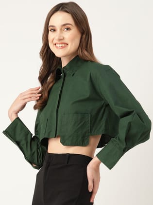 Shirt Style Crop Top Shirt Style Crop Top