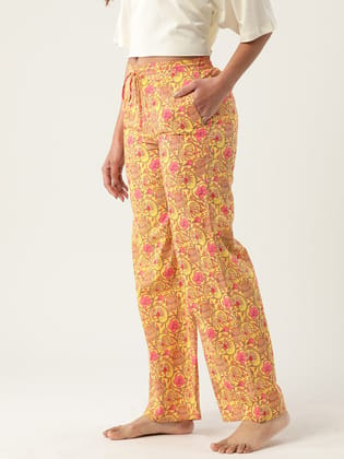 Women Printed Cotton Lounge Pants Women Printed Cotton Lounge Pants