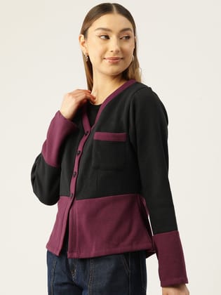 Colourblocked Fleece Sweatshirt