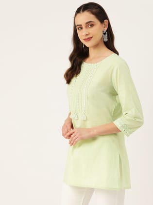 Yoke Design Mirror Work Pure Cotton Mirror Work Kurti Yoke Design Mirror Work Pure Cotton Mirror Work Kurti