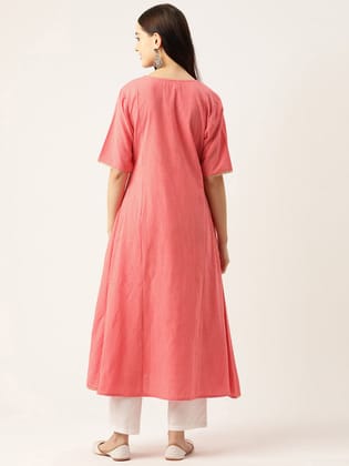 Checked Zari Kurta