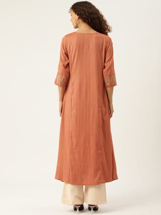Striped Zari Kurta Striped Zari Kurta
