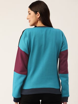 Colourblocked Fleece Sweatshirt
