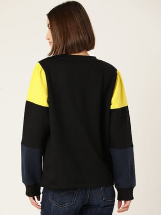 Colour Blocked Fleece Sweatshirt Colour Blocked Fleece Sweatshirt