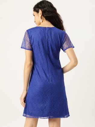 Net A-Line Mini Dress