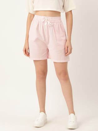 Women Striped Regular Shorts