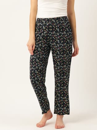 Women Pure Cotton Printed Lounge Pants