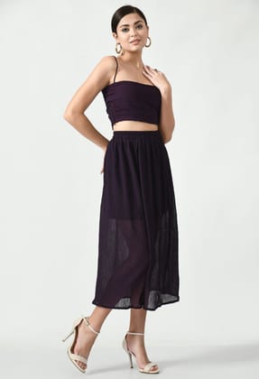 Tube Top - Midi Skirt Co-ord Set