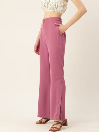 Rue Collection Relaxed Loose Fit High-Rise Trousers Rue Collection Relaxed Loose Fit High-Rise Trousers