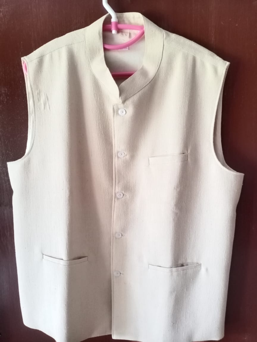 Mens Pure Eri Silk Waist Coat